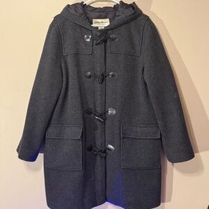Eddie Bauer Gray Hooded Coat